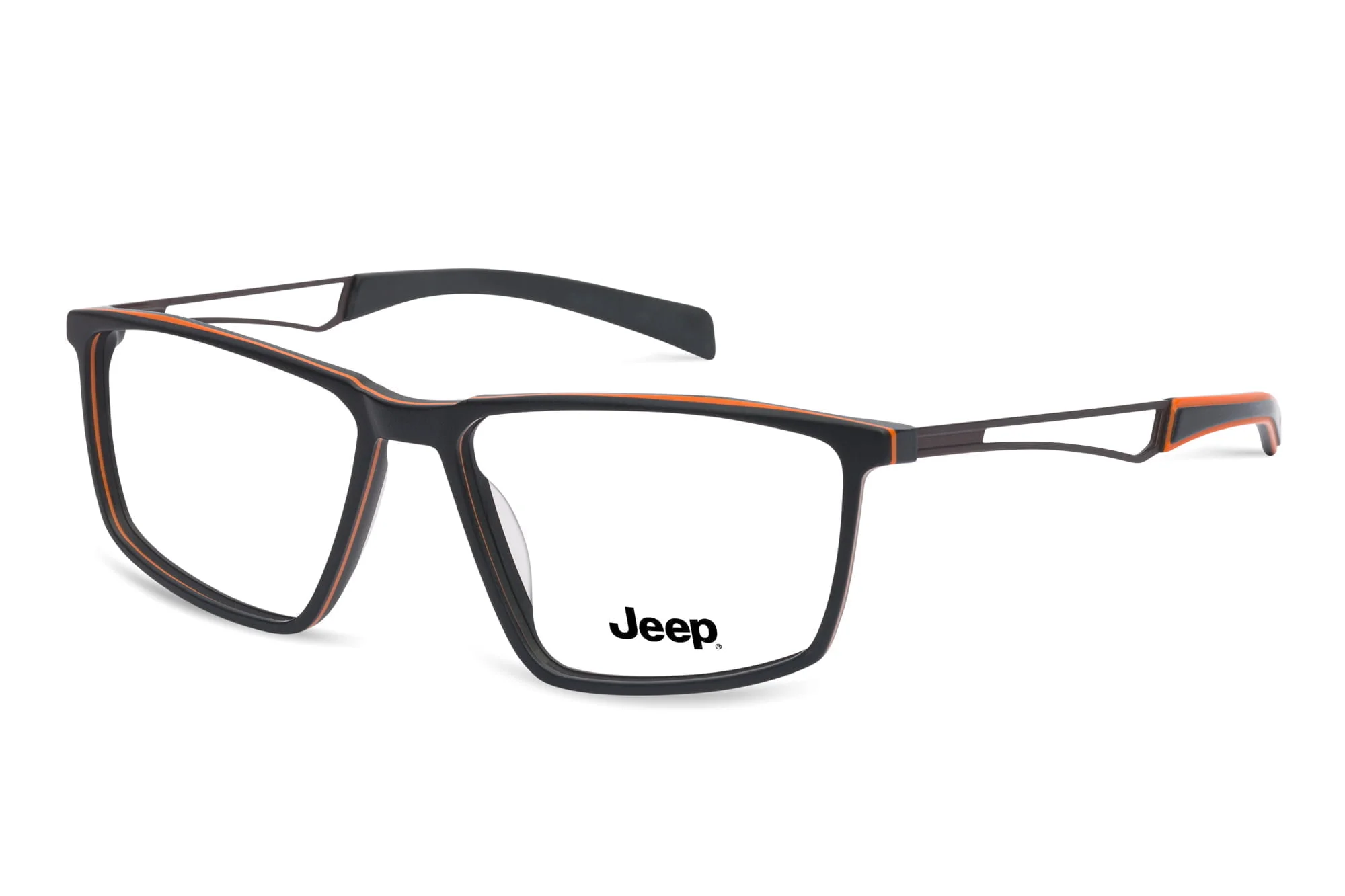 Jeep  Mens Plas FF Blk/Org 57-4